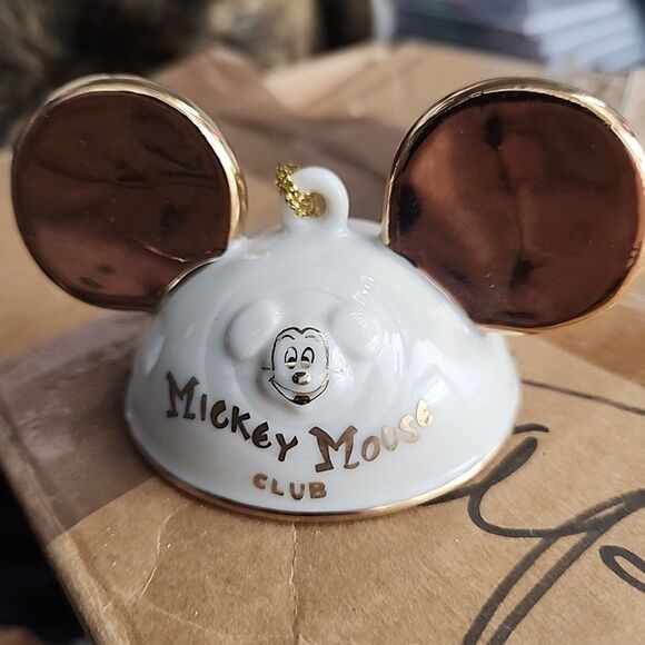 LENOX Disney MICKEY MOUSE CLUB PIN & ORNAMENT 50th Anniversary Set #402532 - Picture 2 of 6